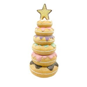 12” Gingerbread Donut Christmas Tree - Pastel Holiday Décor NWOT